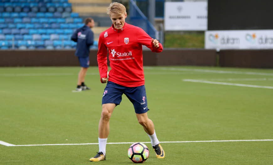 Martin Ødegaard på U21 landslaget