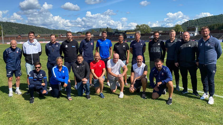 KA trenerutviklere fra hele landet deltok på samlingen i forbindelse med talentleiren i Porsgrunn i august 2021.