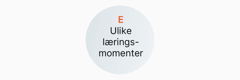 Ulike læringsmomenter