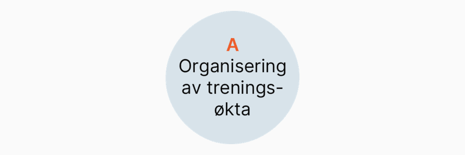 Organisering av treningsøkta