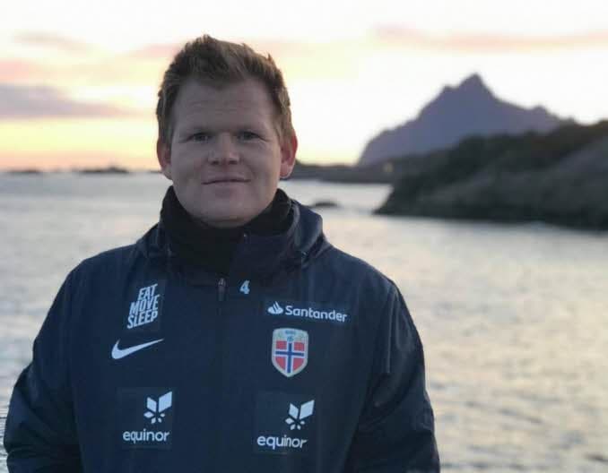 	Sondre Skrede på landslagsamling med Norge G15 i Lofoten