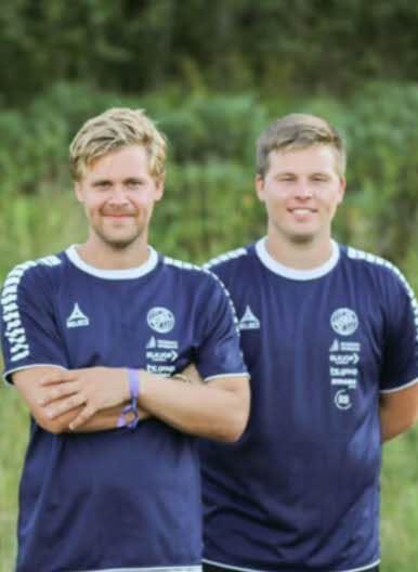 Anders Grohs til venstre. Broren Fredrik Grohs til høyre.