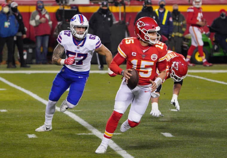 Quarterback Patrick Mahomes 2021 Kansas City Chiefs