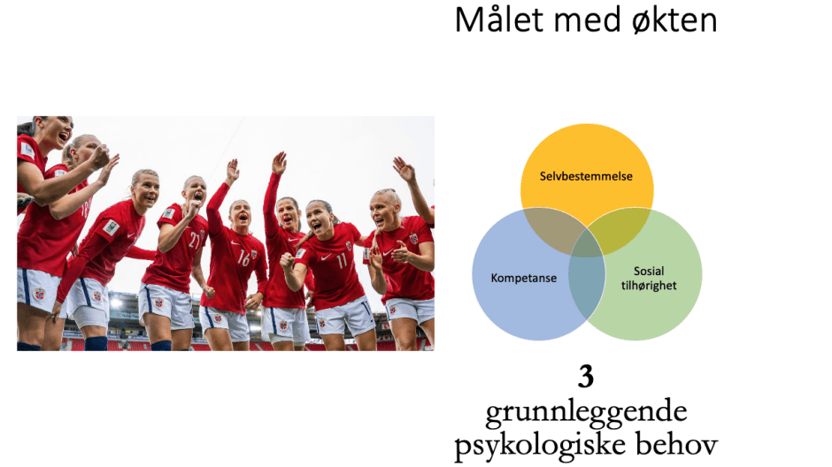 Modell: Målet med økten.