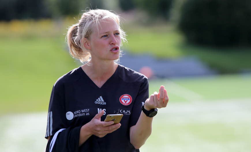 Marianne Sundsvalen tok UEFA B-utdannelsen i Oslo 2020